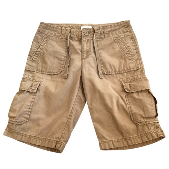 Gander Mountain Pants - Guide Series Cotton Bermuda Cargo Shorts, Camel Color - Size 8